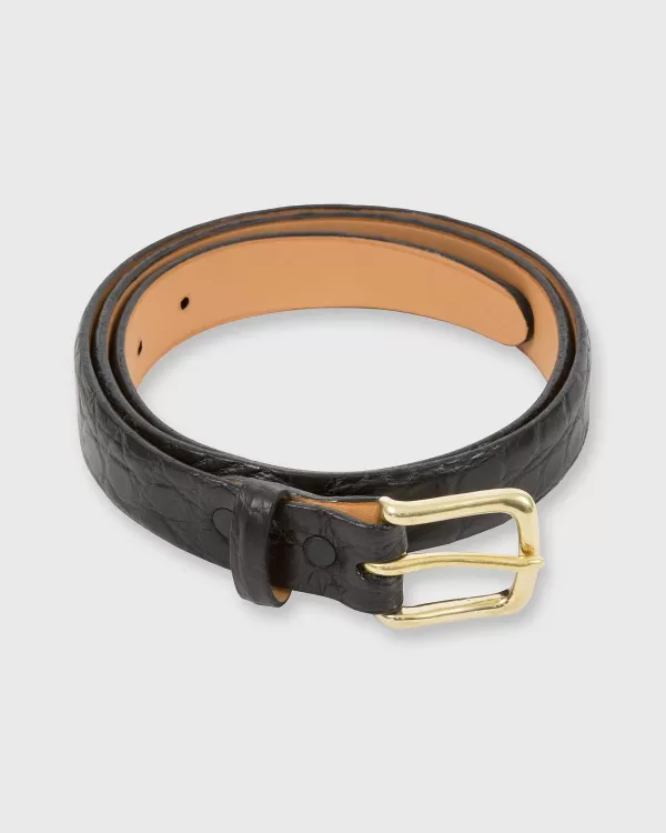Cheap Mashburn 1" Belt Black Matte Alligator