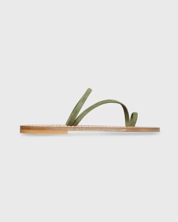 Sale K. Jacques Actium Sandal Olive Suede