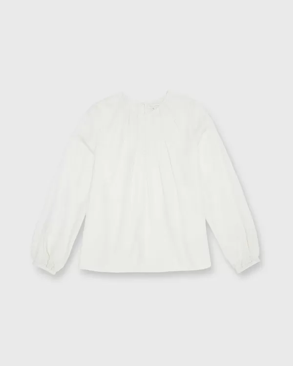 Best Sale Ann Mashburn Alex Top Ivory Double Georgette Silk