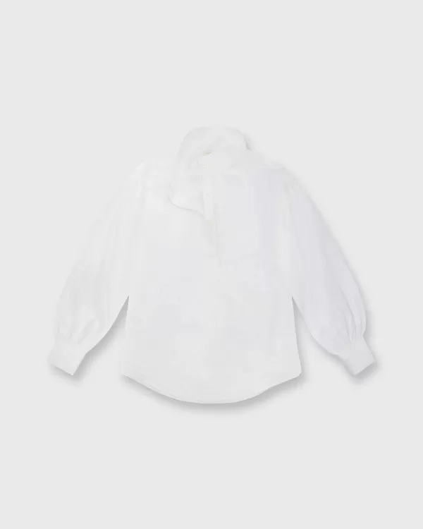 Outlet Ann Mashburn Anaya Popover Shirt White Poplin
