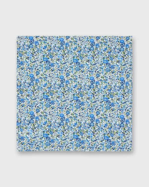 Hot Ann Mashburn Anyway Scarf Blue/Green Emma & Georgina Liberty Fabric