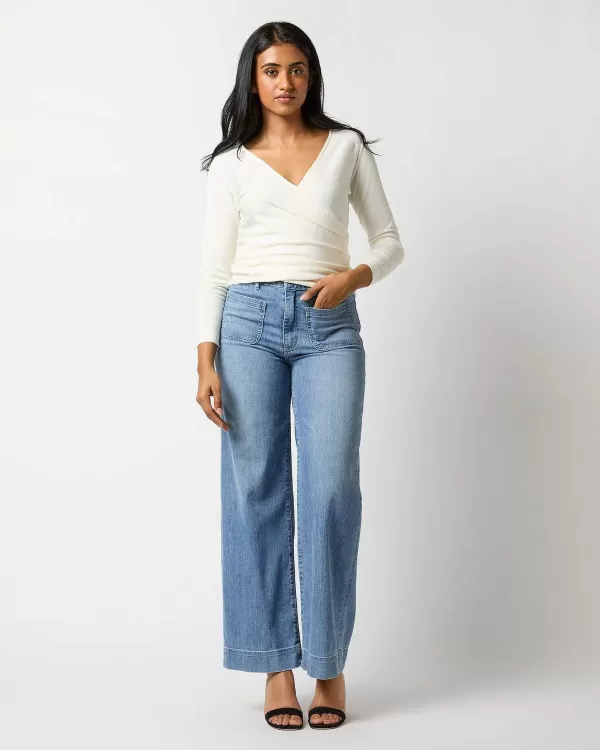 Sale Ann Mashburn Ballerina Sweater Starch Cotton/Cashmere