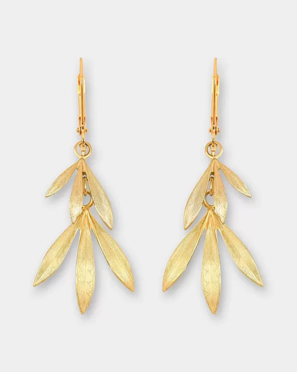 Fashion We Dream in Colour Bamboo Earrings Gold