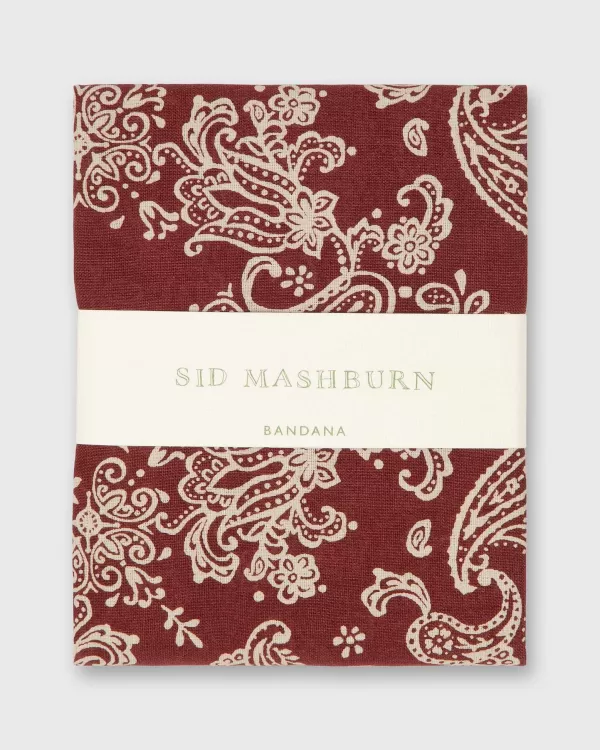 Outlet Sid Mashburn Bandana Red Paisley