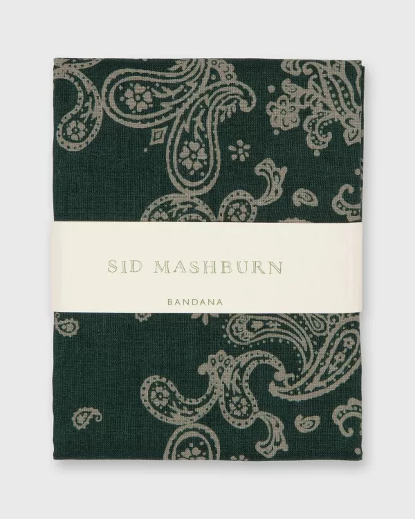 Hot Sid Mashburn Bandana Forest Paisley