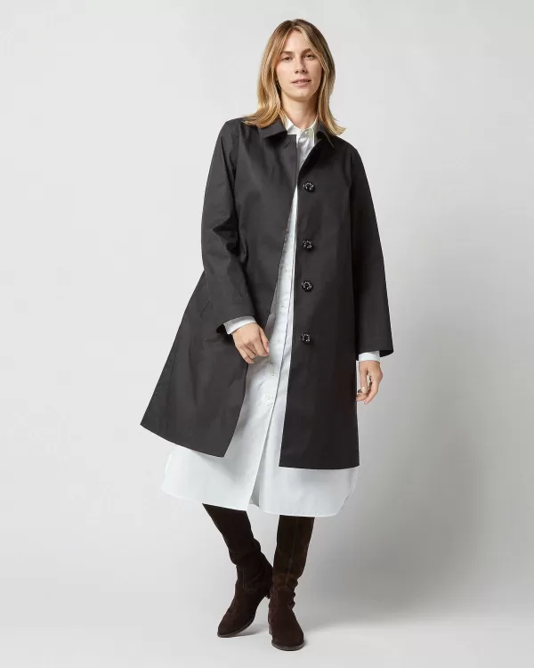 Clearance Mackintosh Banton Coat Black