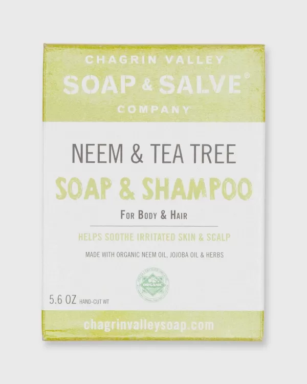 Discount Chagrin Valley Body & Hair Shampoo Bar Neem & Tea Tree