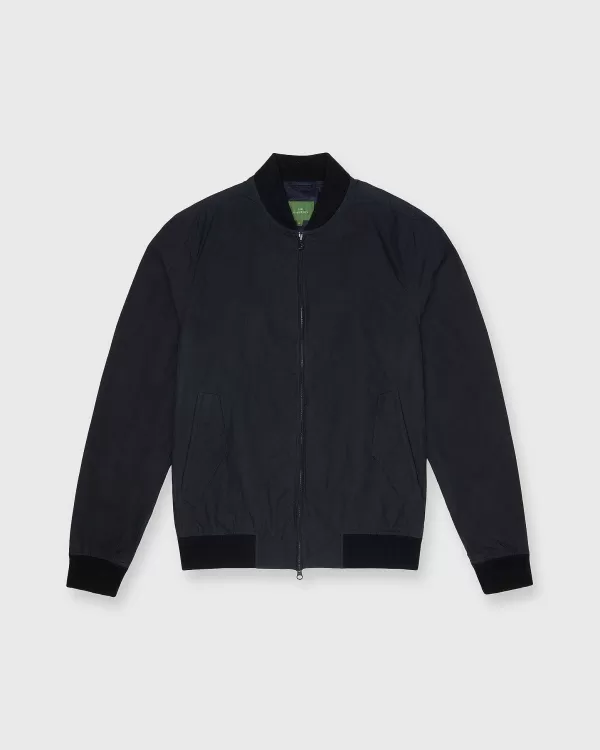 Hot Sid Mashburn Bomber Jacket Navy Dry Waxed Cotton