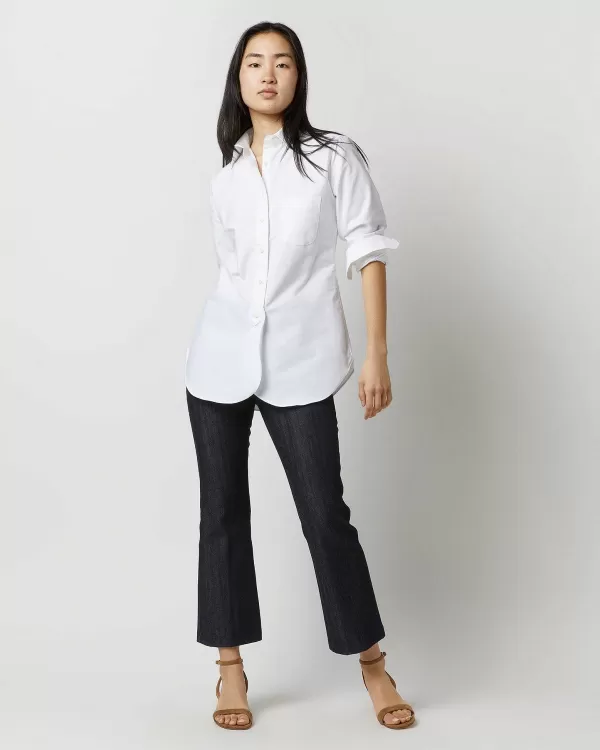 Cheap Ann Mashburn Boyfriend Shirt White Oxford