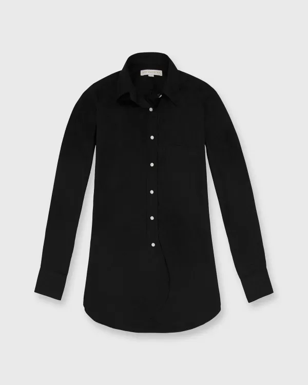 Cheap Ann Mashburn Boyfriend Shirt Black Poplin