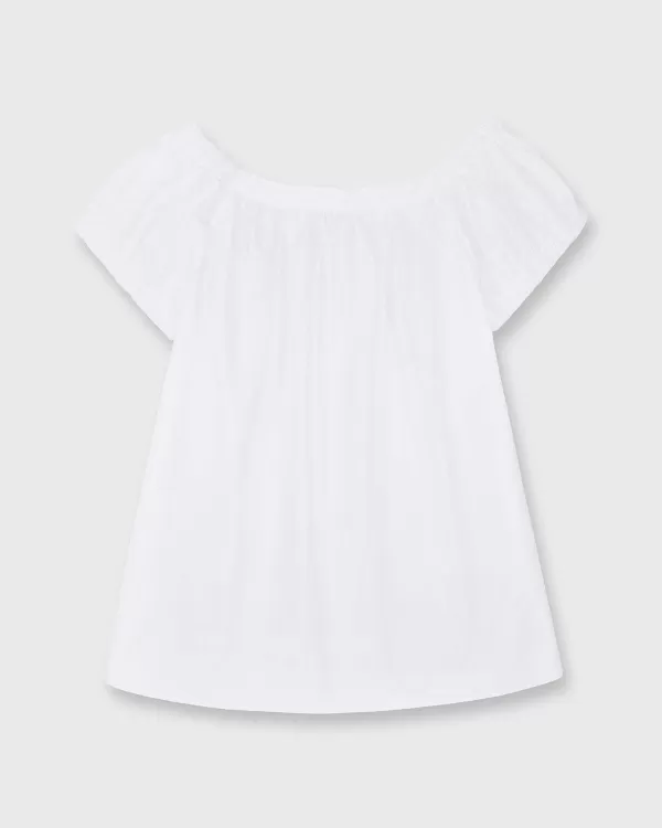 Outlet Ann Mashburn Bridget Top White Poplin