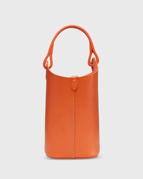 Outlet Ann Mashburn Bucket Tote Mango Leather