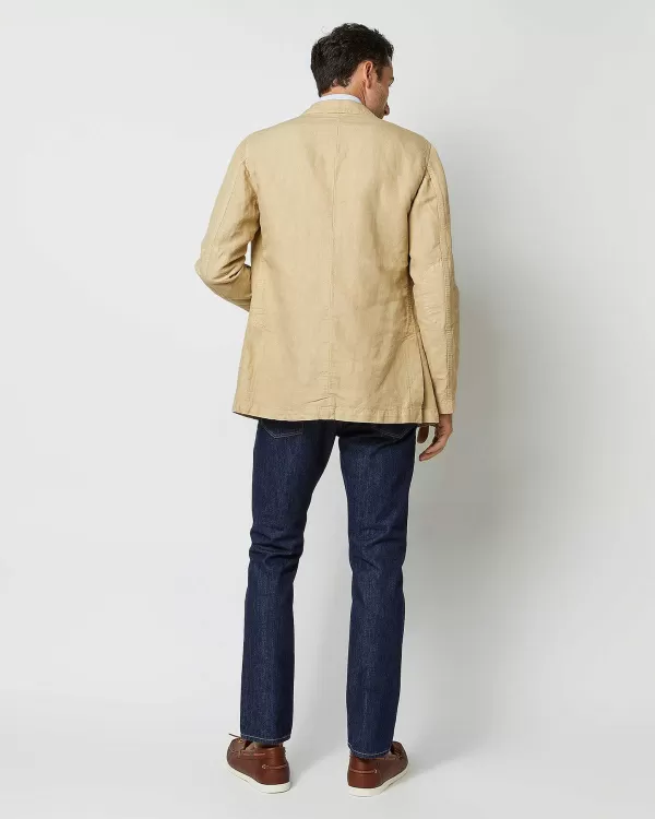 Clearance Sid Mashburn Butcher Jacket Khaki Canapa Canvas