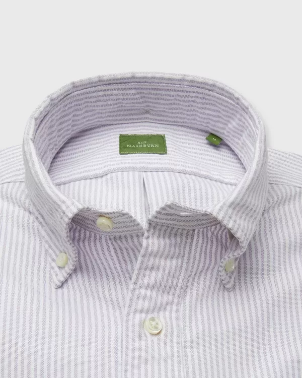 Fashion Sid Mashburn Button-Down Sport Shirt Lavender University Stripe Oxford