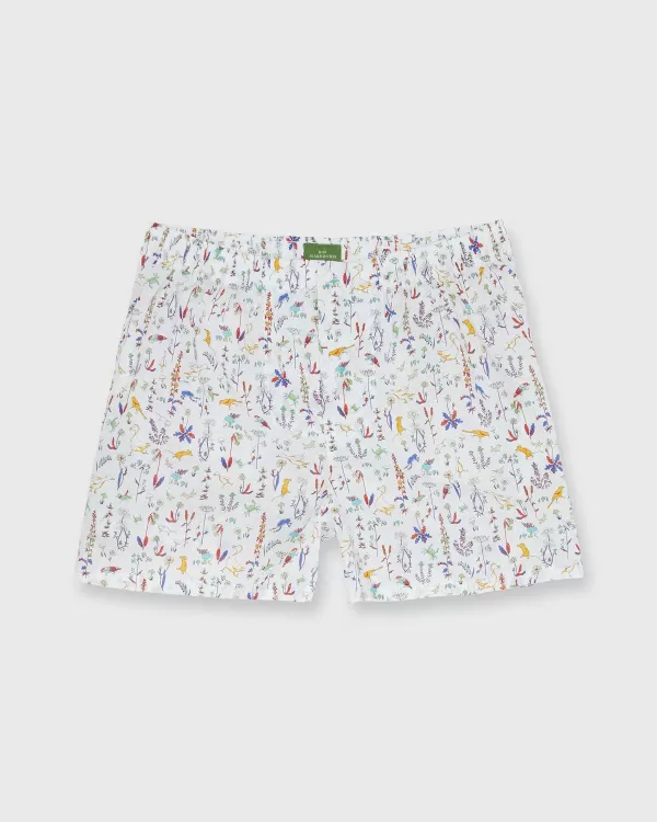 Fashion Sid Mashburn Button-Front Boxer Short Multi Theo Liberty Fabric