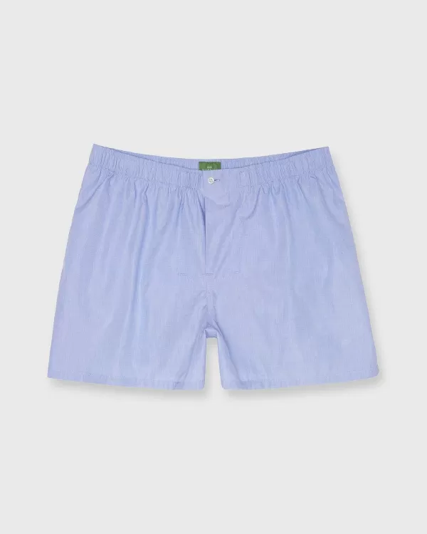 Shop Sid Mashburn Button-Front Boxer Short Blue End-On-End