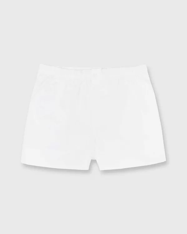 Sale Sid Mashburn Button-Front Boxer Short White Poplin