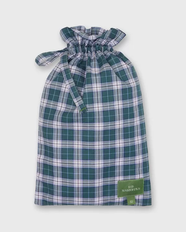 Cheap Sid Mashburn Button-Front Boxer Short Spruce/Brown/Sky Plaid Poplin