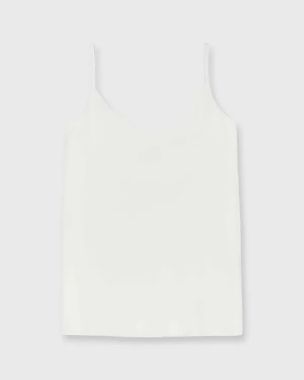 New Ann Mashburn Camisole Ivory Silk Crepe De Chine