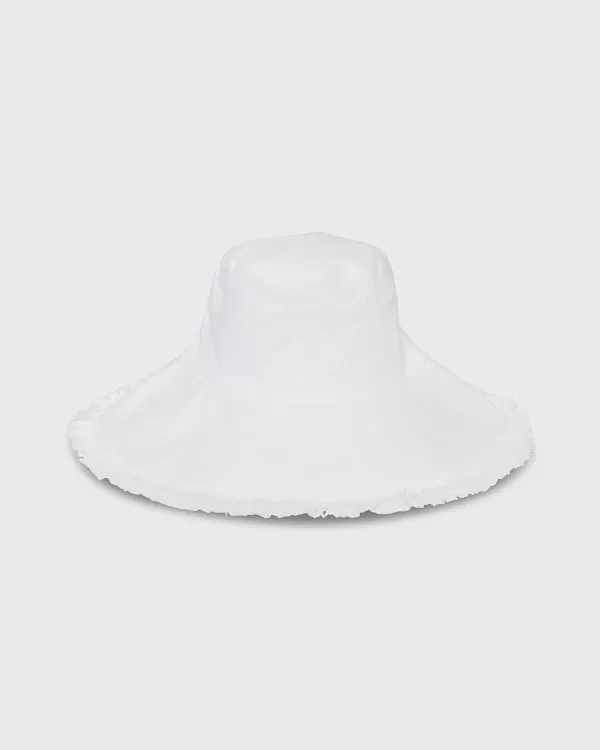 Sale Hat Attack Canvas Packable Hat Solid White