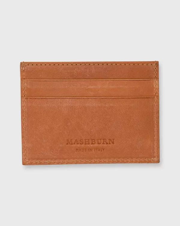 Outlet Mashburn Card Holder Tan Leather