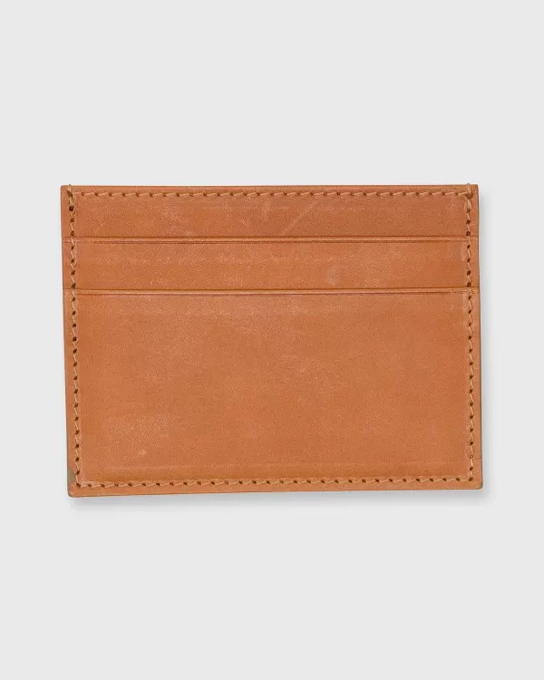 Outlet Mashburn Card Holder Tan Leather