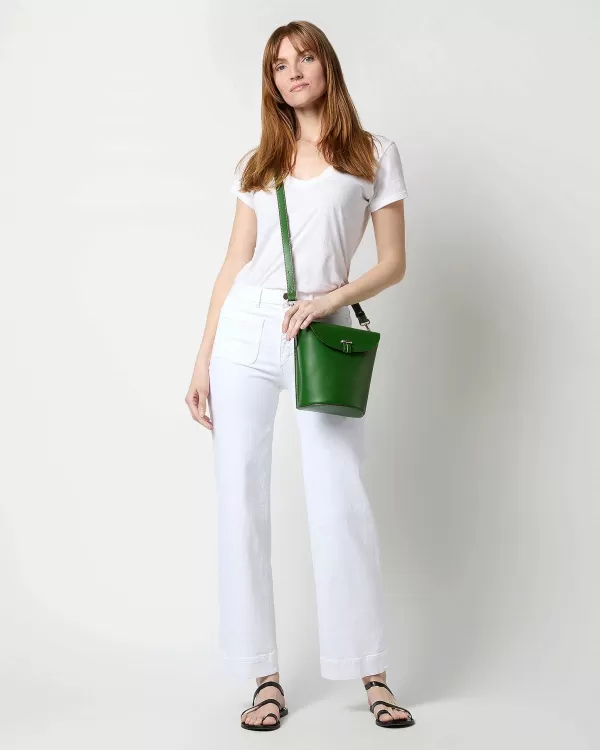 Cheap Ann Mashburn Charlotte Crossbody Bag Avocado Leather