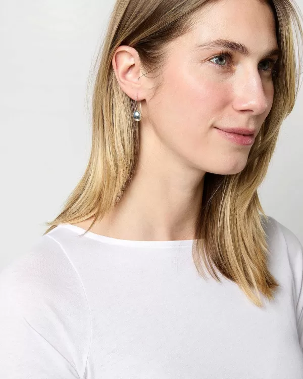Cheap Helena Rohner Closed Egg Earrings Silver