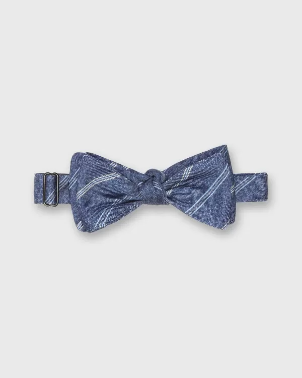Outlet Sid Mashburn Cotton Bow Tie Denim/Sky/Bone