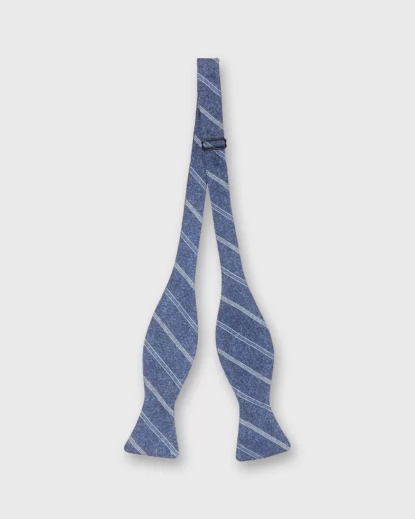 Outlet Sid Mashburn Cotton Bow Tie Denim/Sky/Bone