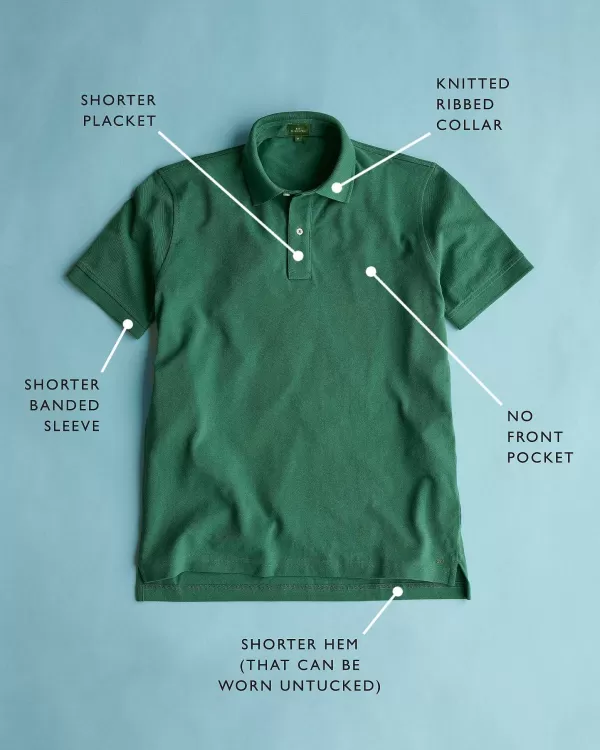 Discount Sid Mashburn Court Polo Hunter Pima Pique