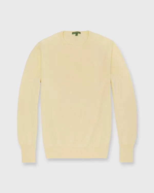 Cheap Sid Mashburn Crewneck Sweater Lemon Cotton