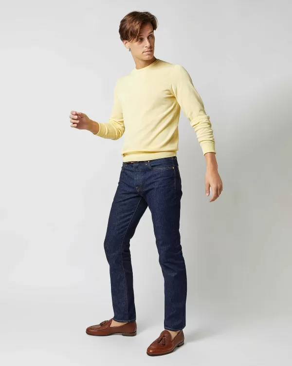 Cheap Sid Mashburn Crewneck Sweater Lemon Cotton