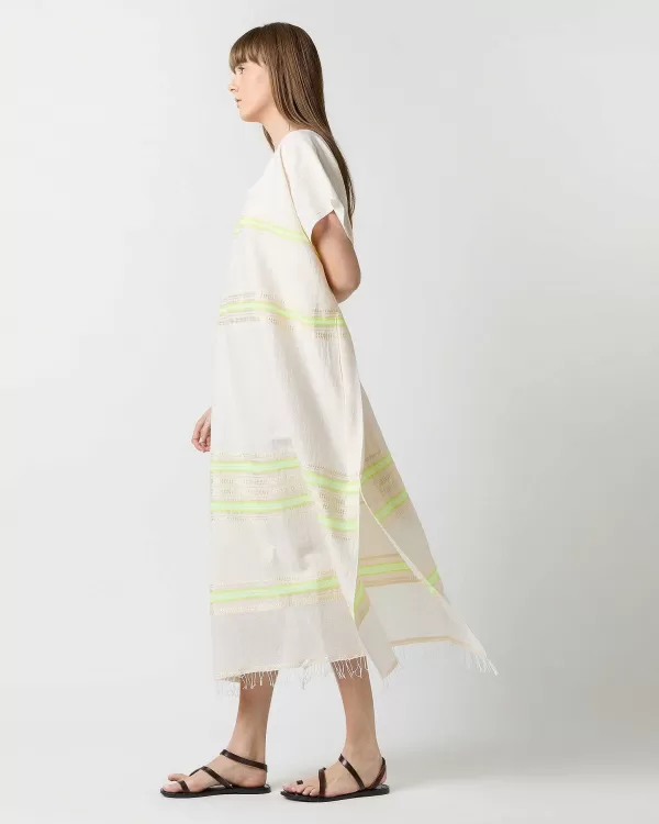Best Sale lemlem Dailila V-Neck Caftan Lomi Keylime
