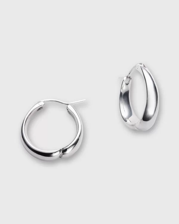 Sale Helena Rohner Dented Hoop Earrings Sterling Silver