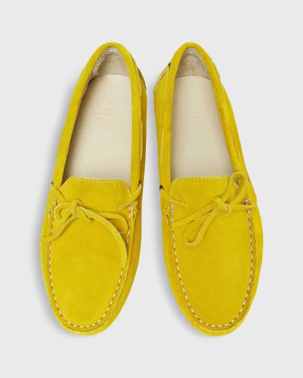 Online Ann Mashburn Driving Moccasin Yellow Suede