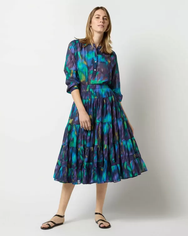Online Isabel Marant Étoile Elfa Skirt Blue/Green