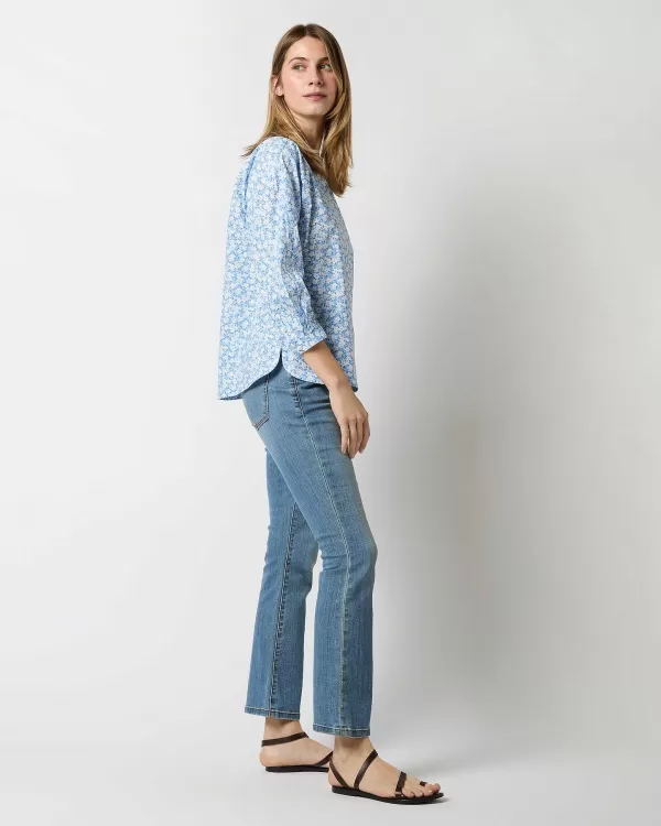 Discount Ann Mashburn Eliza Top Blue Eliasson Liberty Fabric