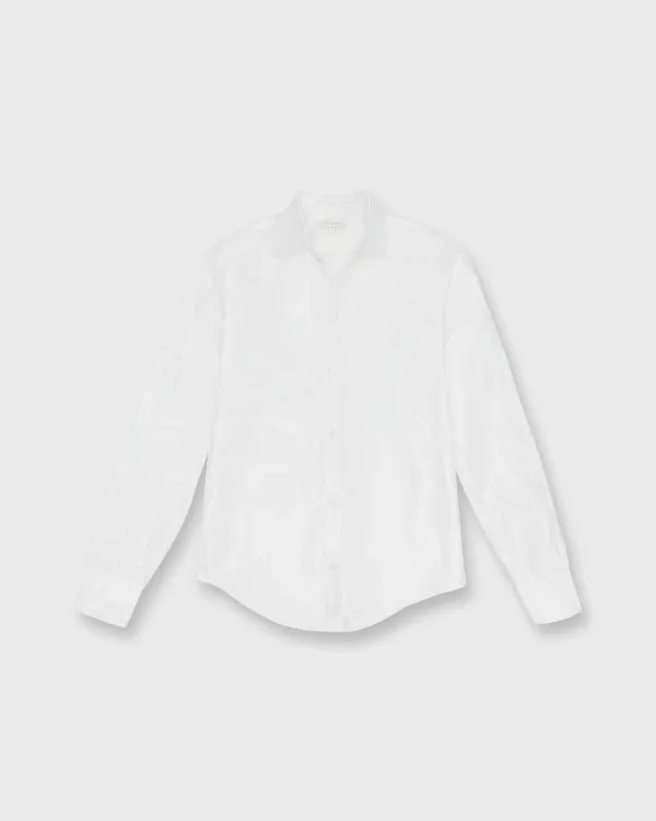 Cheap Ann Mashburn Elsie Shirt Ivory Silk Shantung