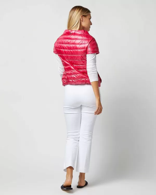 Fashion Herno Emilia Cap-Sleeve Jacket Fuschia