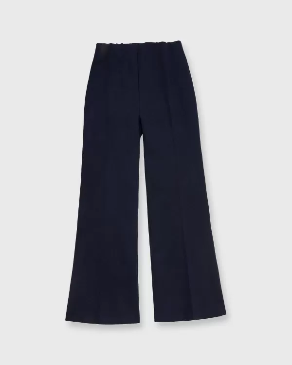 Flash Sale Ann Mashburn Faye Wide-Leg Cropped Pant Navy Ponte Knit