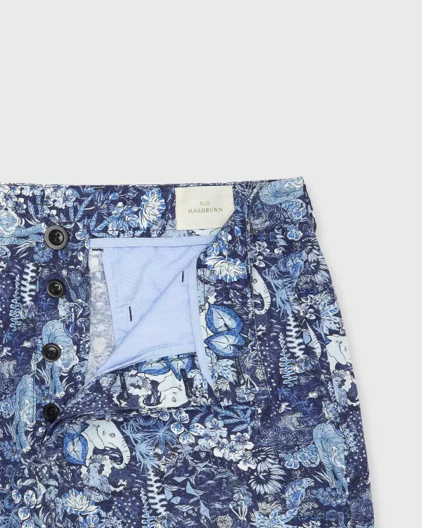 Best Sid Mashburn Field Short Ratti® Blue Jungle Print Cotolino