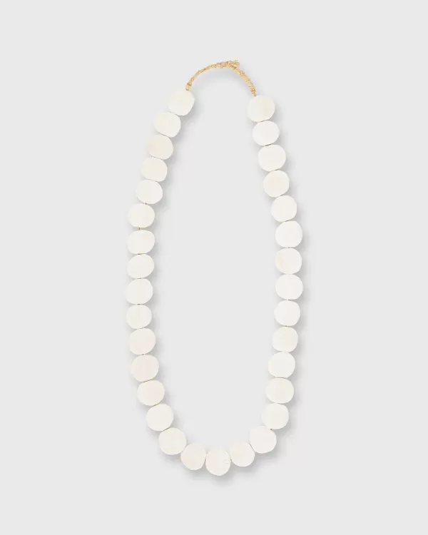 Outlet Ann Mashburn Flat Disk Cowbone Beads Ivory