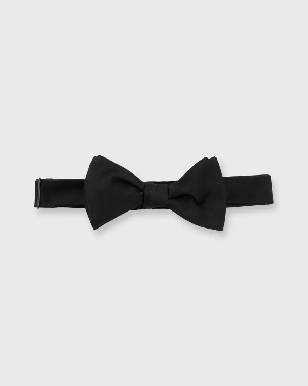 Clearance Sid Mashburn Formal Bow Tie Black Silk Satin