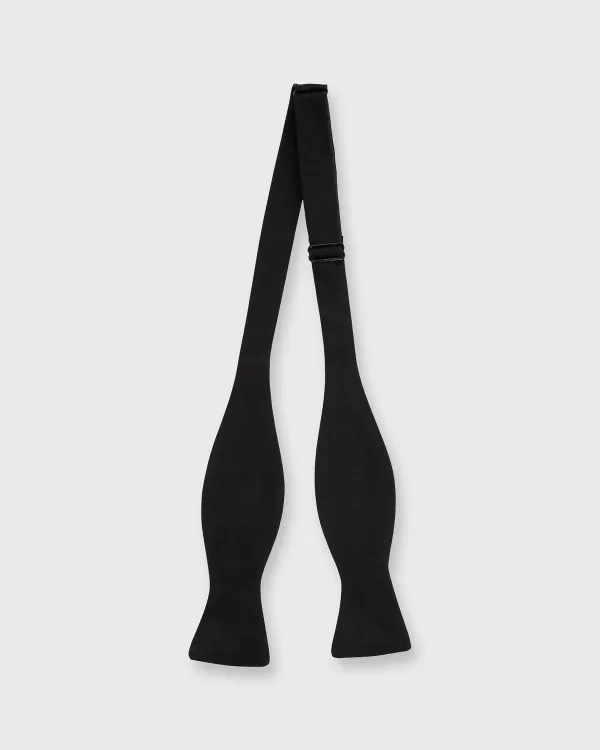 Clearance Sid Mashburn Formal Bow Tie Black Silk Satin