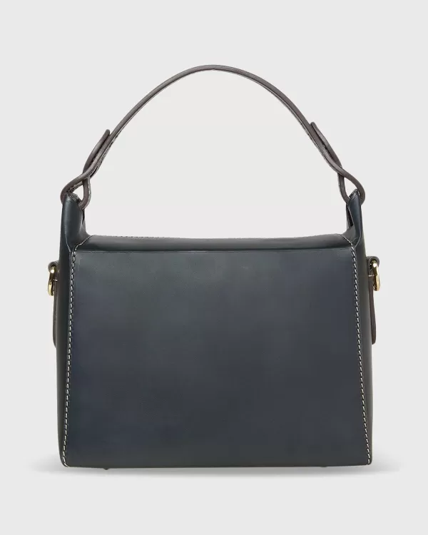 Best Sale Ann Mashburn Frances Box Bag Navy Leather