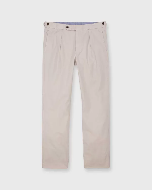 Discount Sid Mashburn Garment-Dyed Pleated Sport Trouser Stone Ap Lightweight Twill