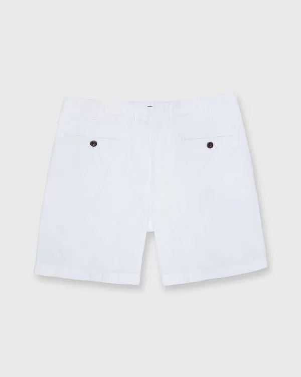 Flash Sale Sid Mashburn Garment-Dyed Short White Cotolino Twill