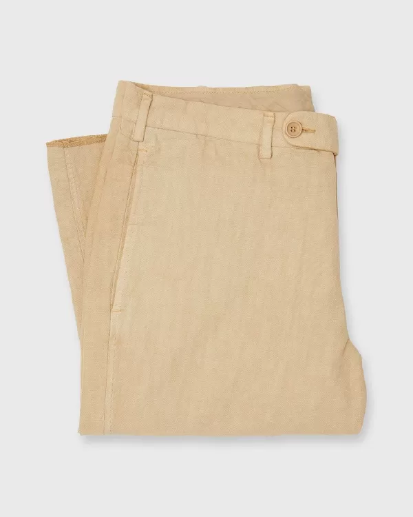 Flash Sale Sid Mashburn Garment-Dyed Sport Trouser Khaki Canapa Canvas