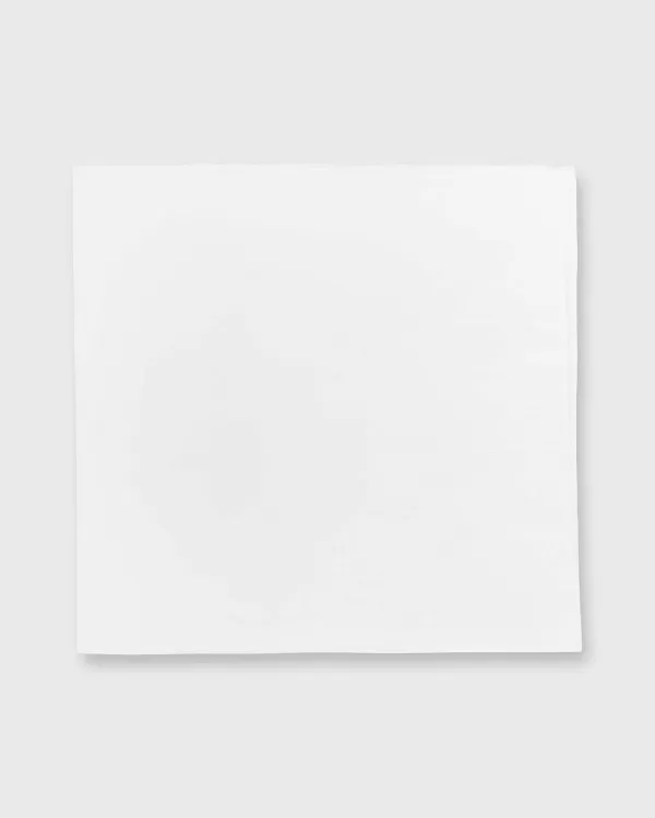 Clearance Sid Mashburn Hand-Rolled Pocket Square White Cotolino